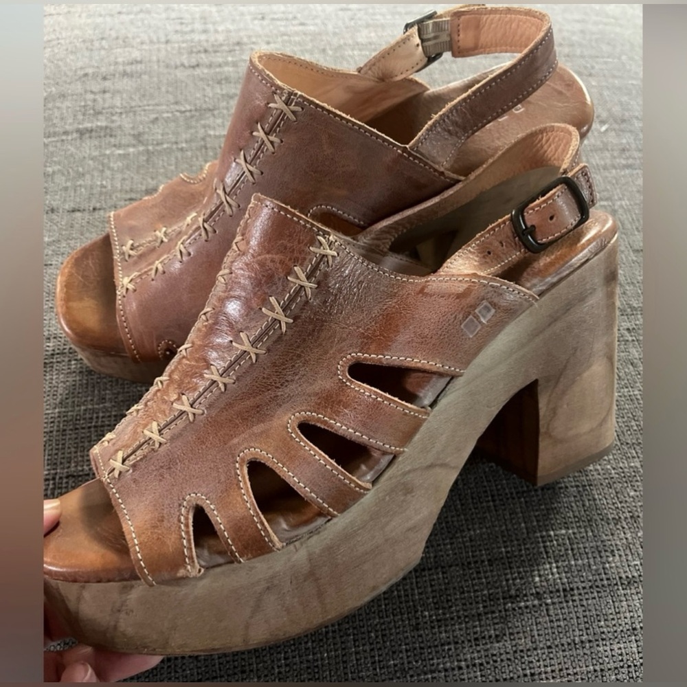 BedStu Women’s Fontella Chunky Platform Sandals Size  10